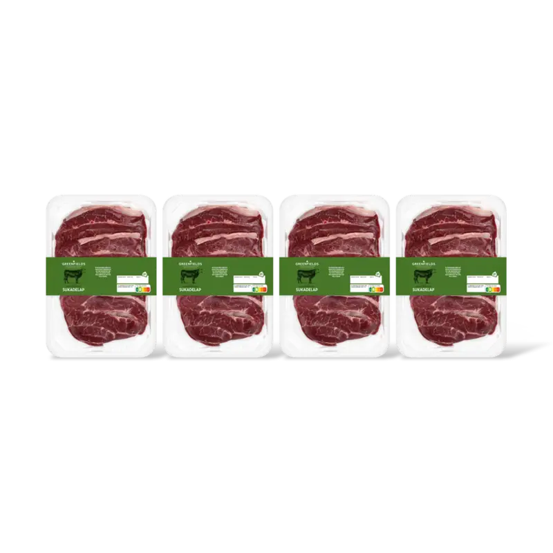 AH Greenfields Runder sukadelappen 4-pack