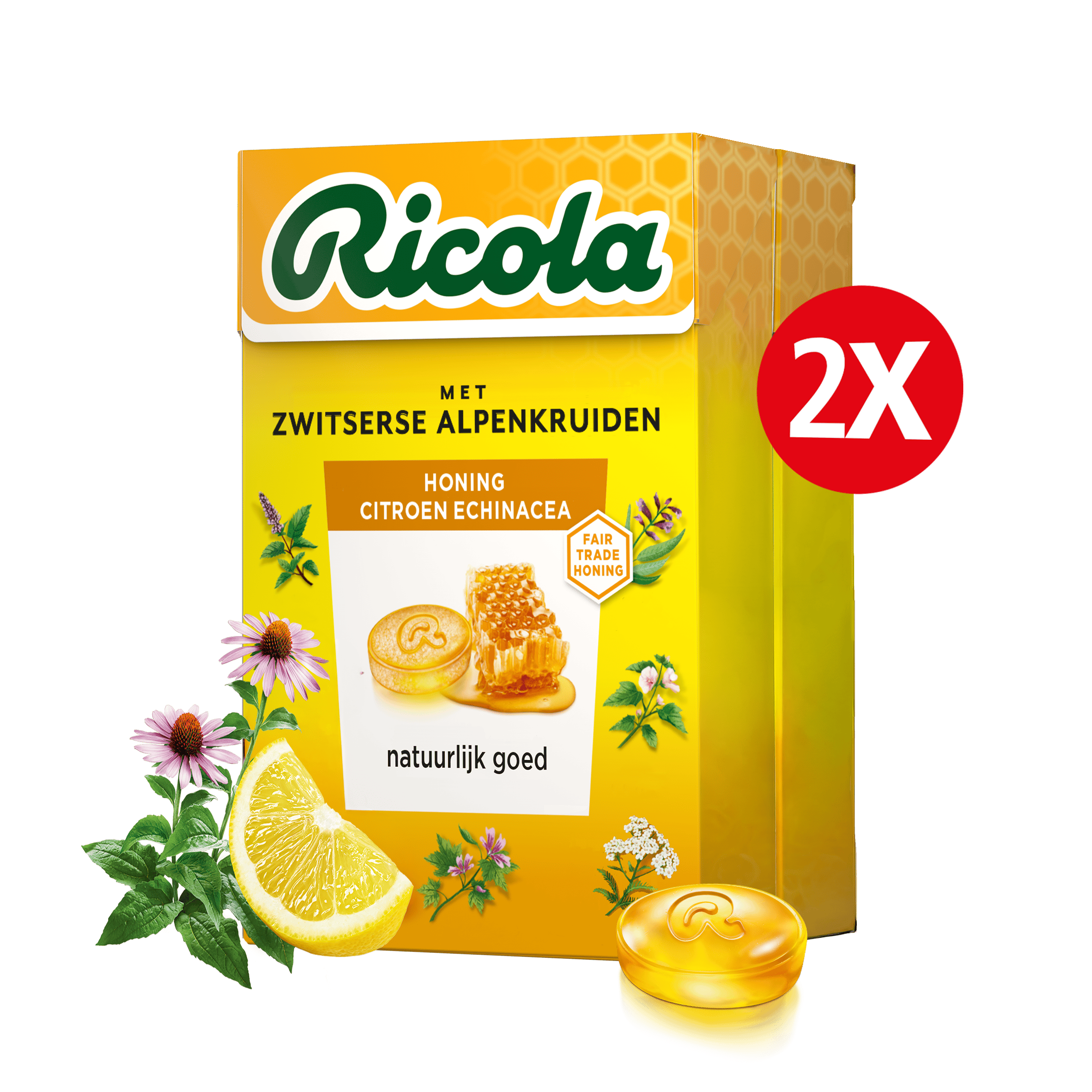 Ricola Honing Citroen Echinacea keelpastilles