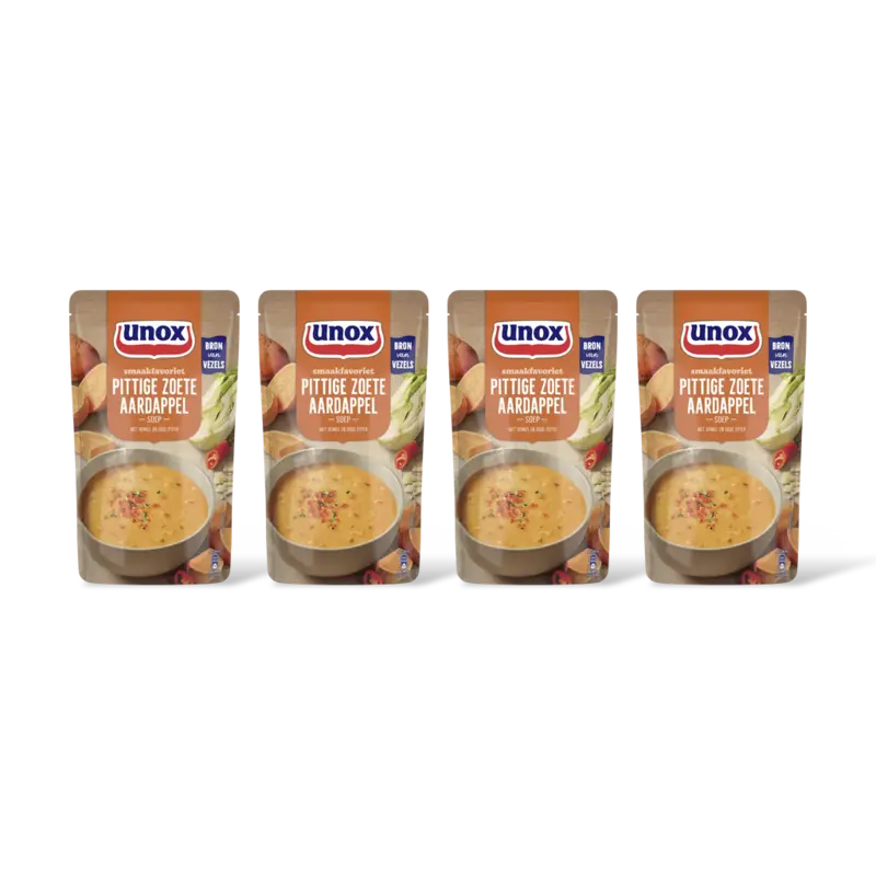 Unox Unox Pittige zoete aardappelsoep 4-pack