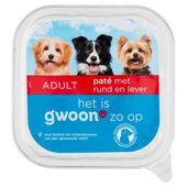 g'woon pate hond rund lever