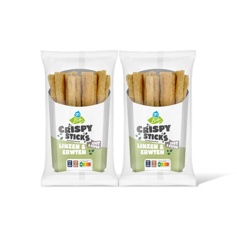 AH Biologisch Peulvruchtensticks zout & peper 2-pack