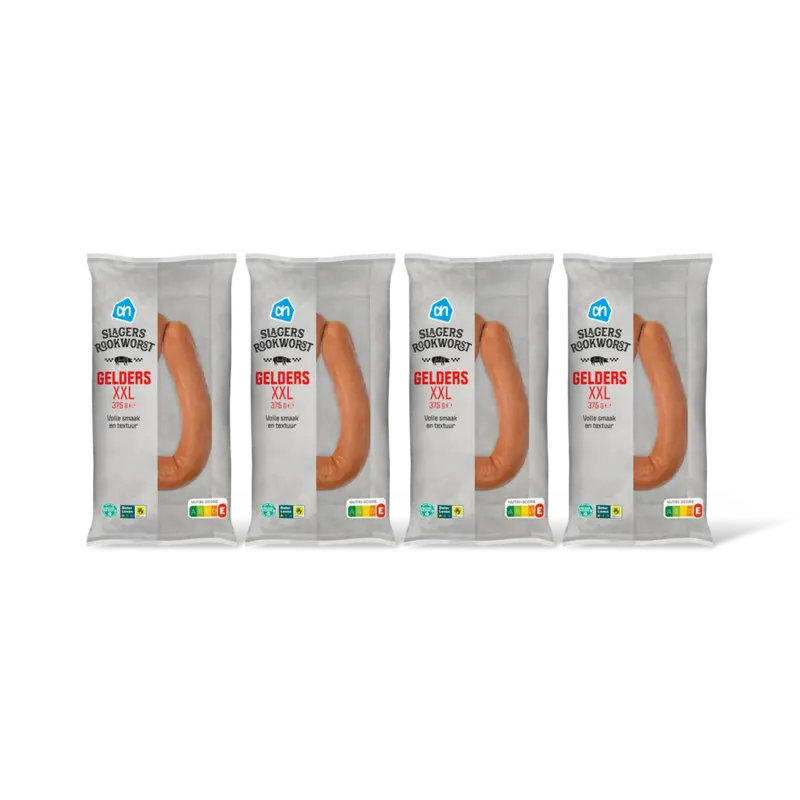 AH Gelderse slagersrookworst XXL 4-pack
