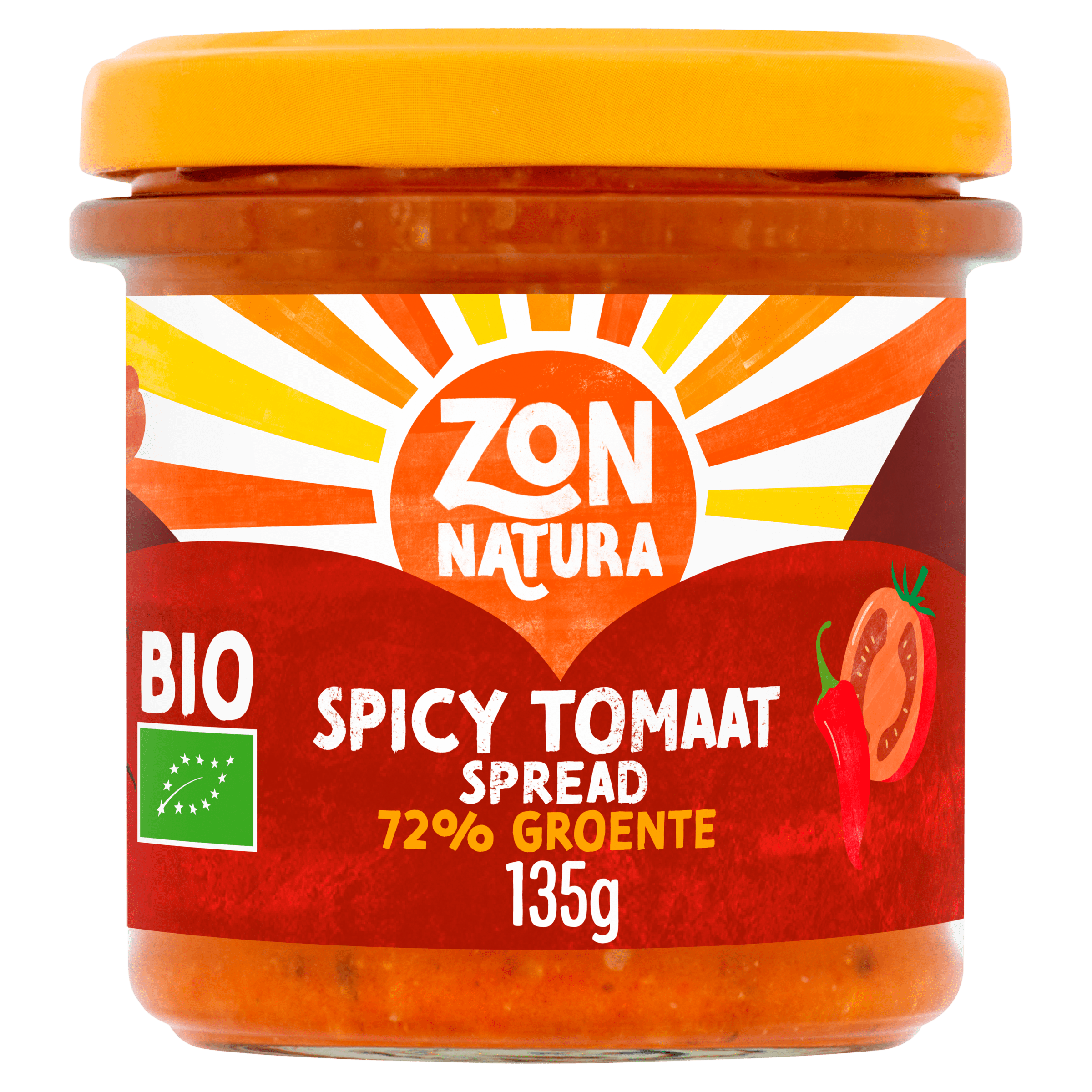 Zonnatura Smooth Spread Spicy Tomaat
