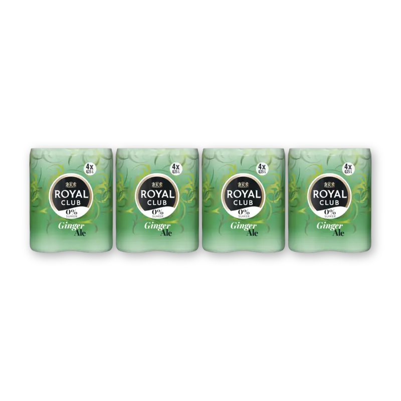 Royal Club Ginger ale 0% 16-pack