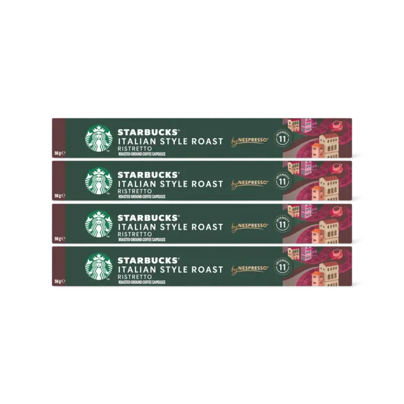 Starbucks Nespresso Italian style roast cap 4-pack