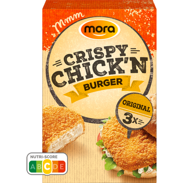 Mora Crispy Chick'n Burgers Original 3 Stuks 240 g