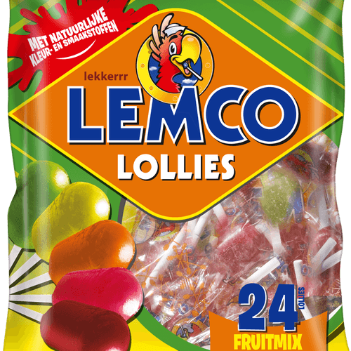 Lemco Fruit lollies 24 stuks