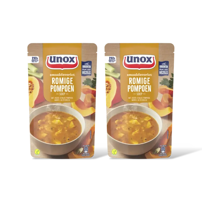 Unox Romige pompoensoep 2-pack