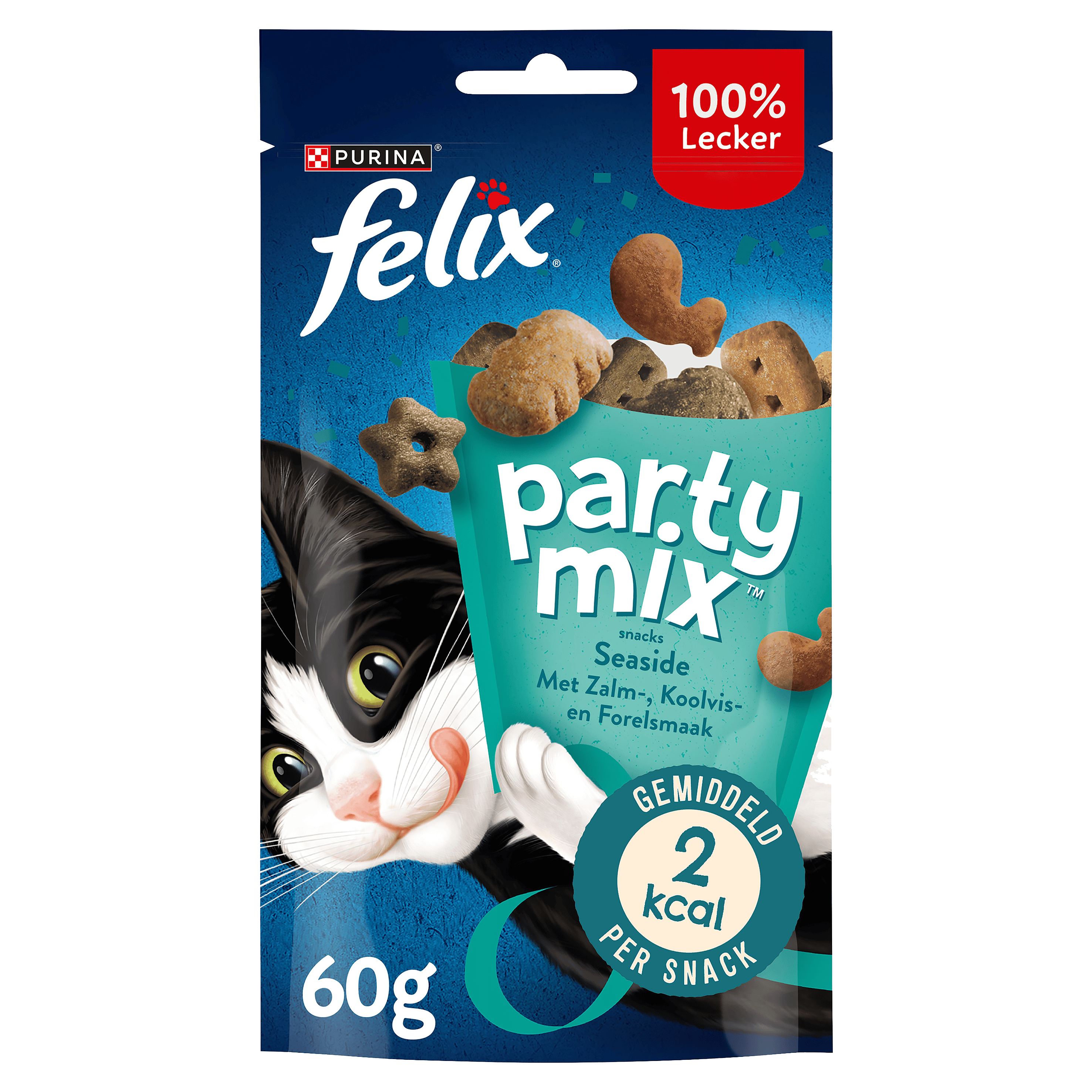 Felix Party Mix Seaside kattensnacks zalm