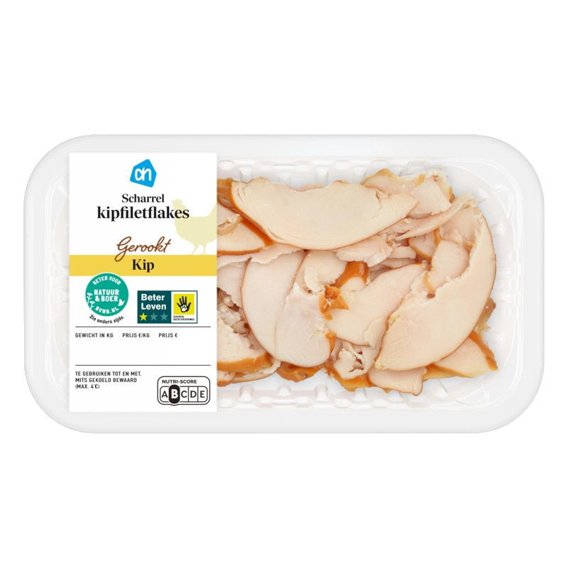 AH Scharrel gerookte kipfiletflakes