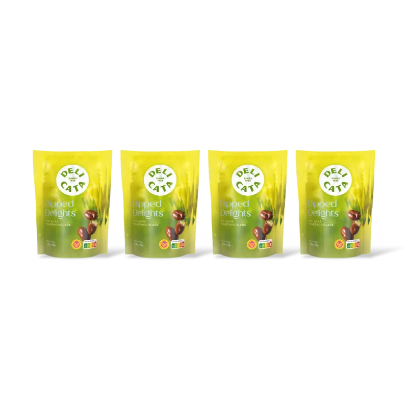 Delicata delights pistache melkchocolade 4-pack