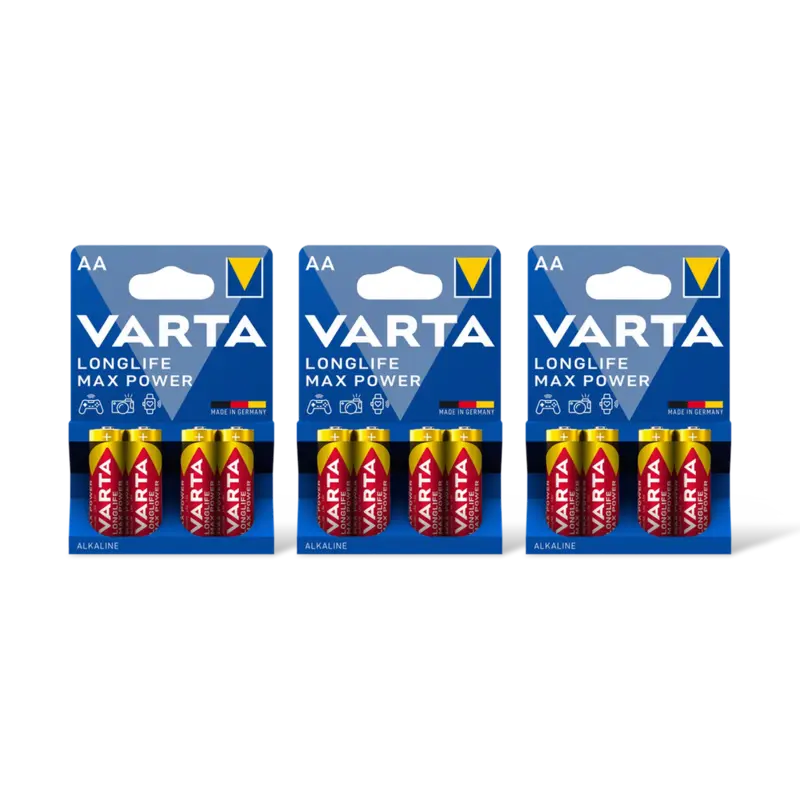 Varta Longlife max P AA alkaline batterij 3pk