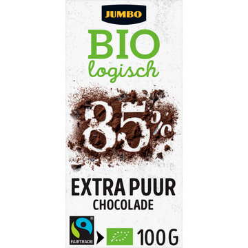 Jumbo Biologisch 85% Extra Puur Chocolade 100 g