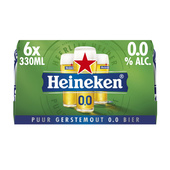 Heineken pils 0.0 6-pack blik 330 ml