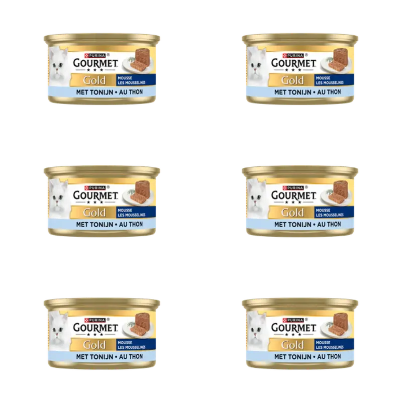 Gourmet Gold mousse met tonijn 6-pack