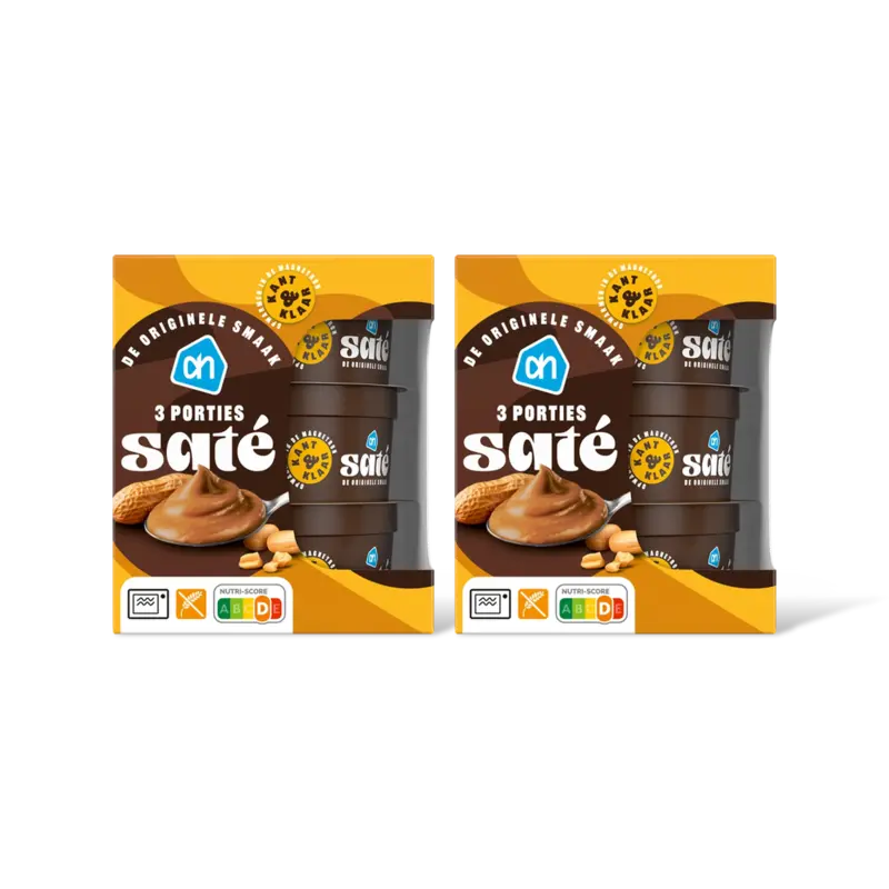 AH Satesaus kant & klaar 3 porties 2-pack