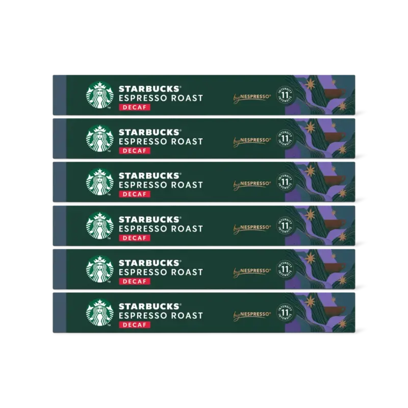Starbucks Nespresso decaf espresso roast cap 6-pck