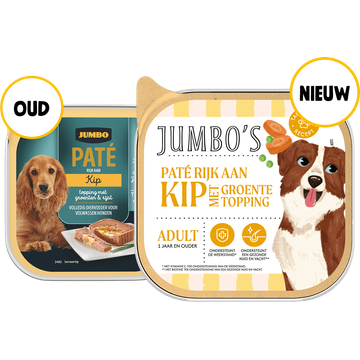 Jumbo's Paté Rijk aan Kip Adult 150 g
