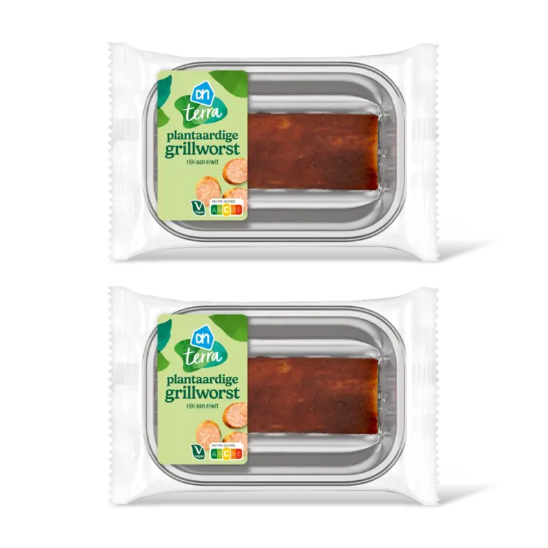 AH Terra Plantaardige grillworst stuk 2-pack