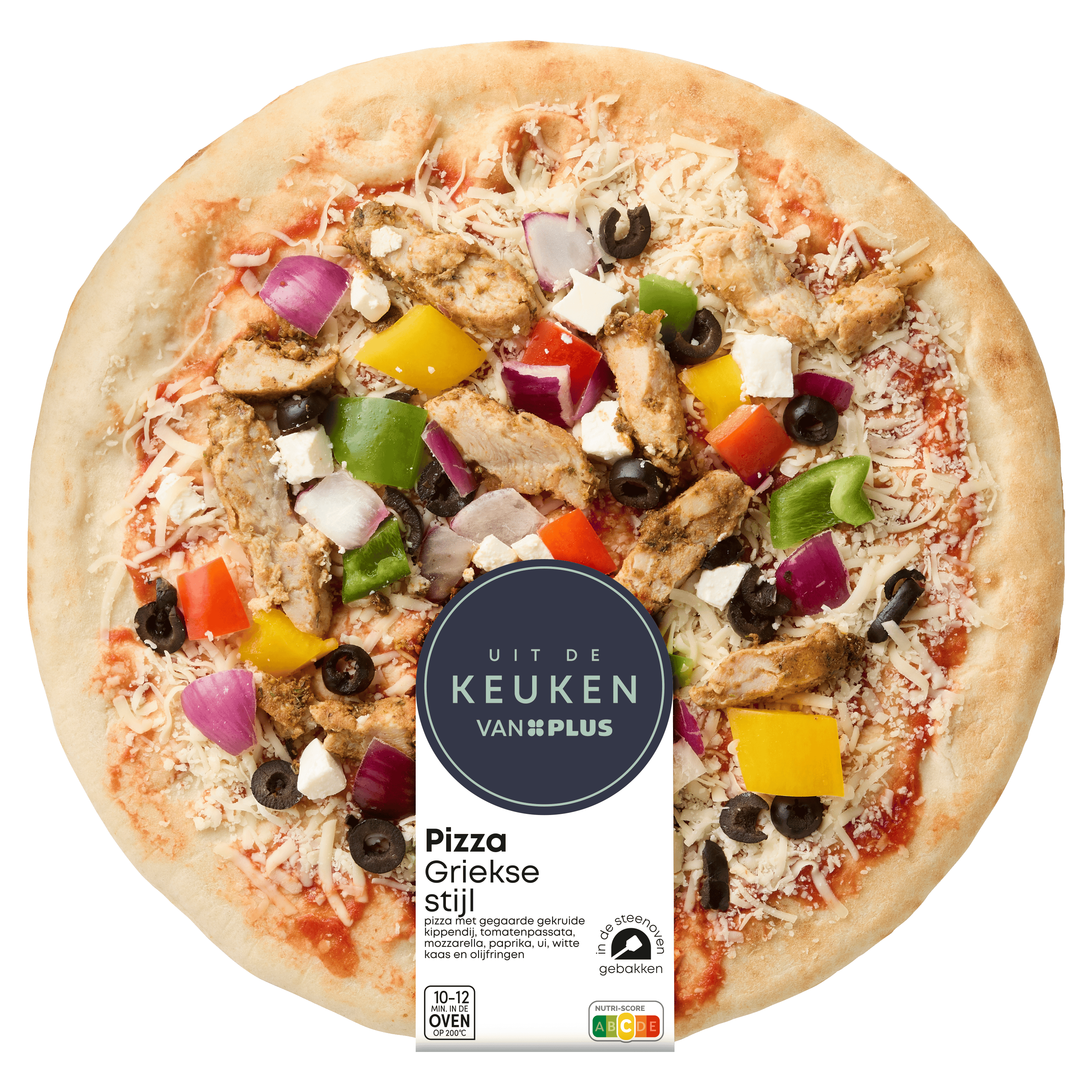 Uit de keuken van PLUS Pizza Griekse stijl