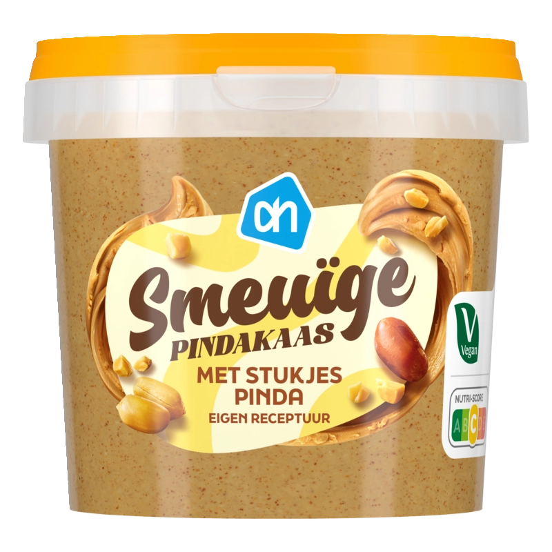 AH Smeuïge pindakaas met stukjes pinda