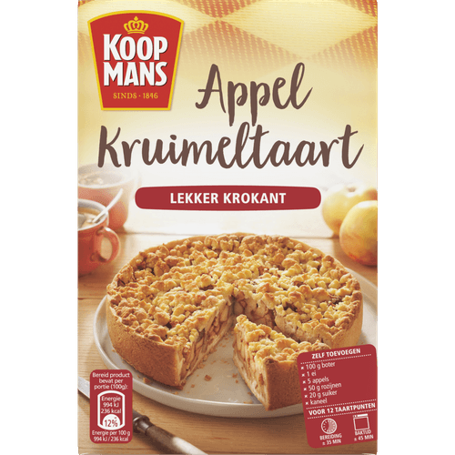 Koopmans Appel kruimeltaart mix