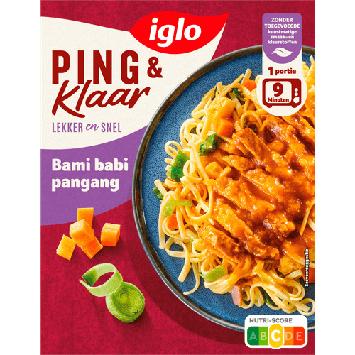 Iglo Ping en klaar bami babi pangang