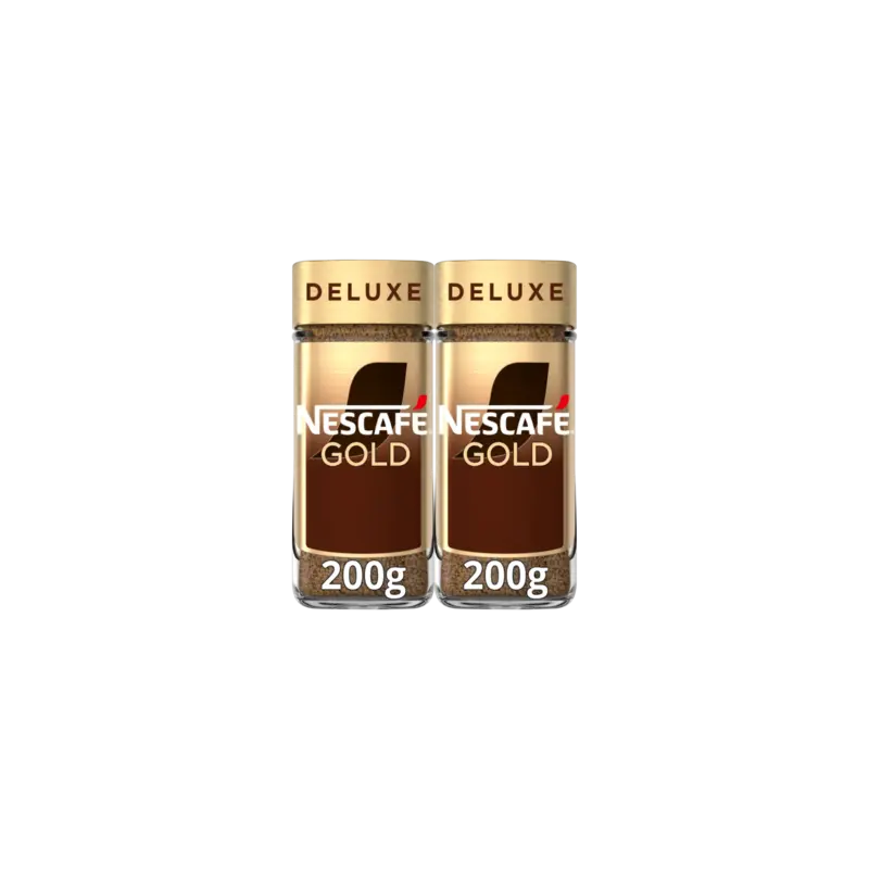 Nescafé Gold deluxe oploskoffie 2-pack