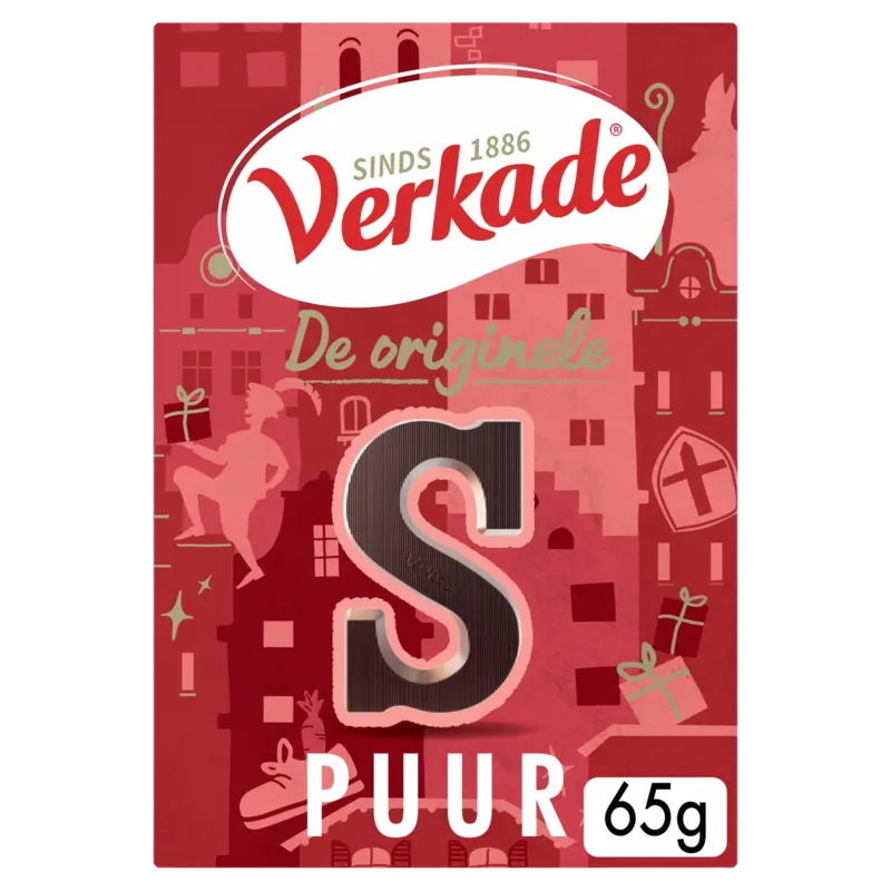 Verkade Chocoladeletter puur