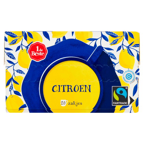 1 de Beste Vruchtenthee citroen kop 20 zakjes