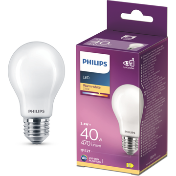 Philips LED Lamp Mat - 40 W - E27 - warmwit licht
