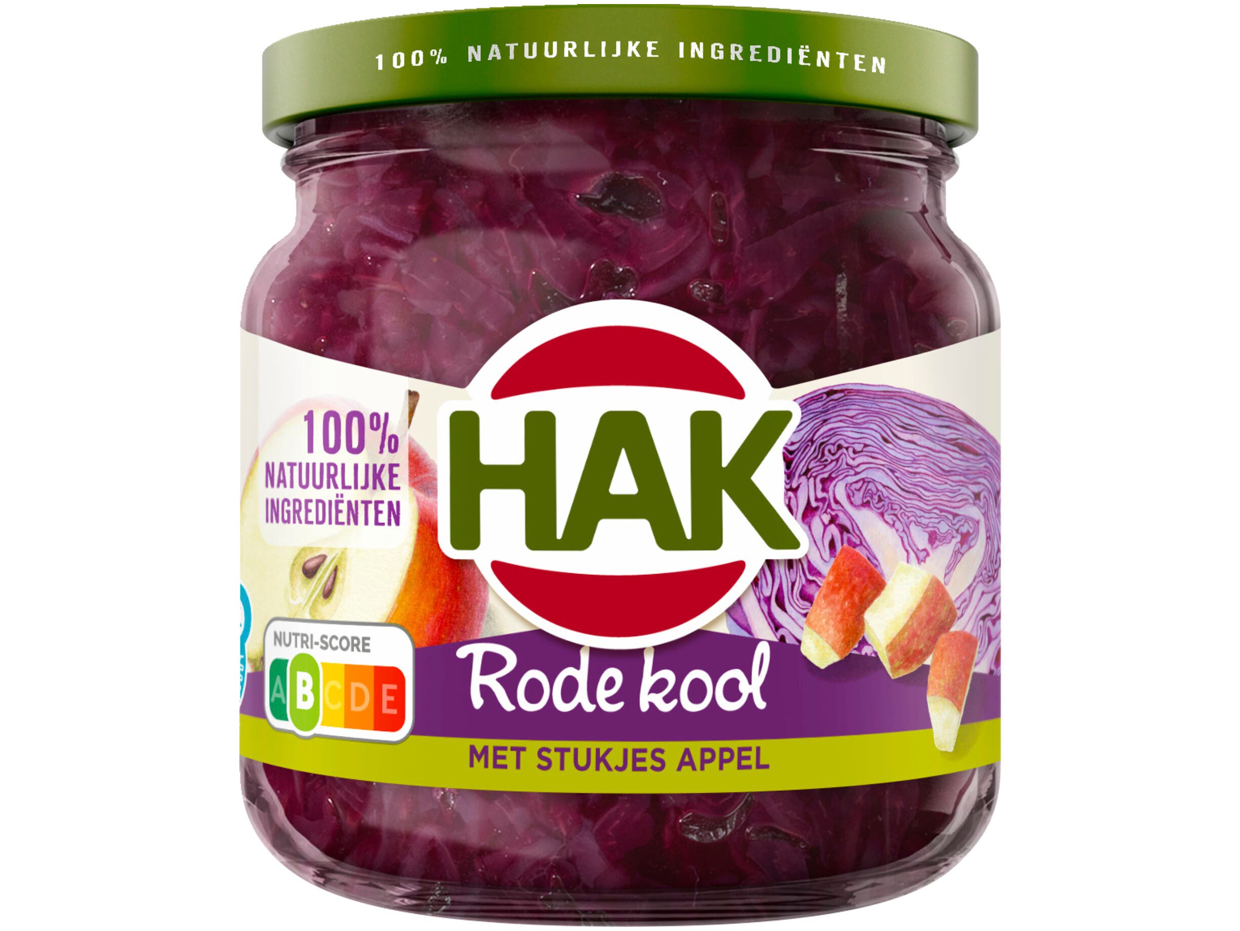 Rode kool met stukjes appel