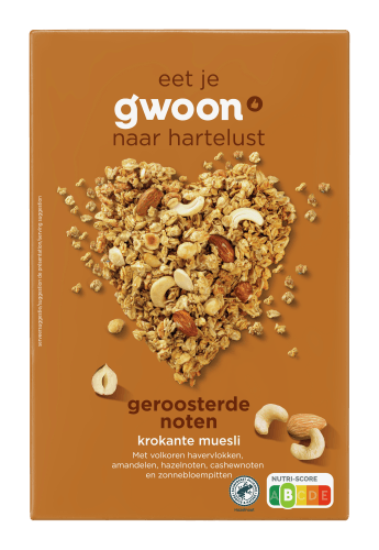 G'woon Premium krokante muesli noten