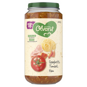 Olvarit 18m spaghetti, tomaat en ham