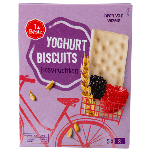 1 de Beste Yoghurtbiscuit bosvruchten