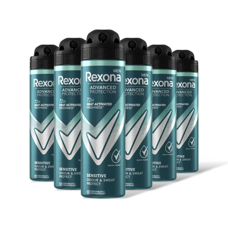 Rexona Men sensitive anti-transpirant 6-pack