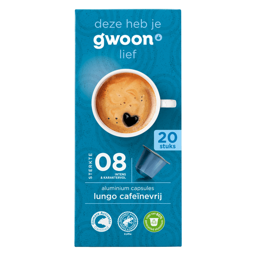 G'woon Koffiecups lungo decaf
