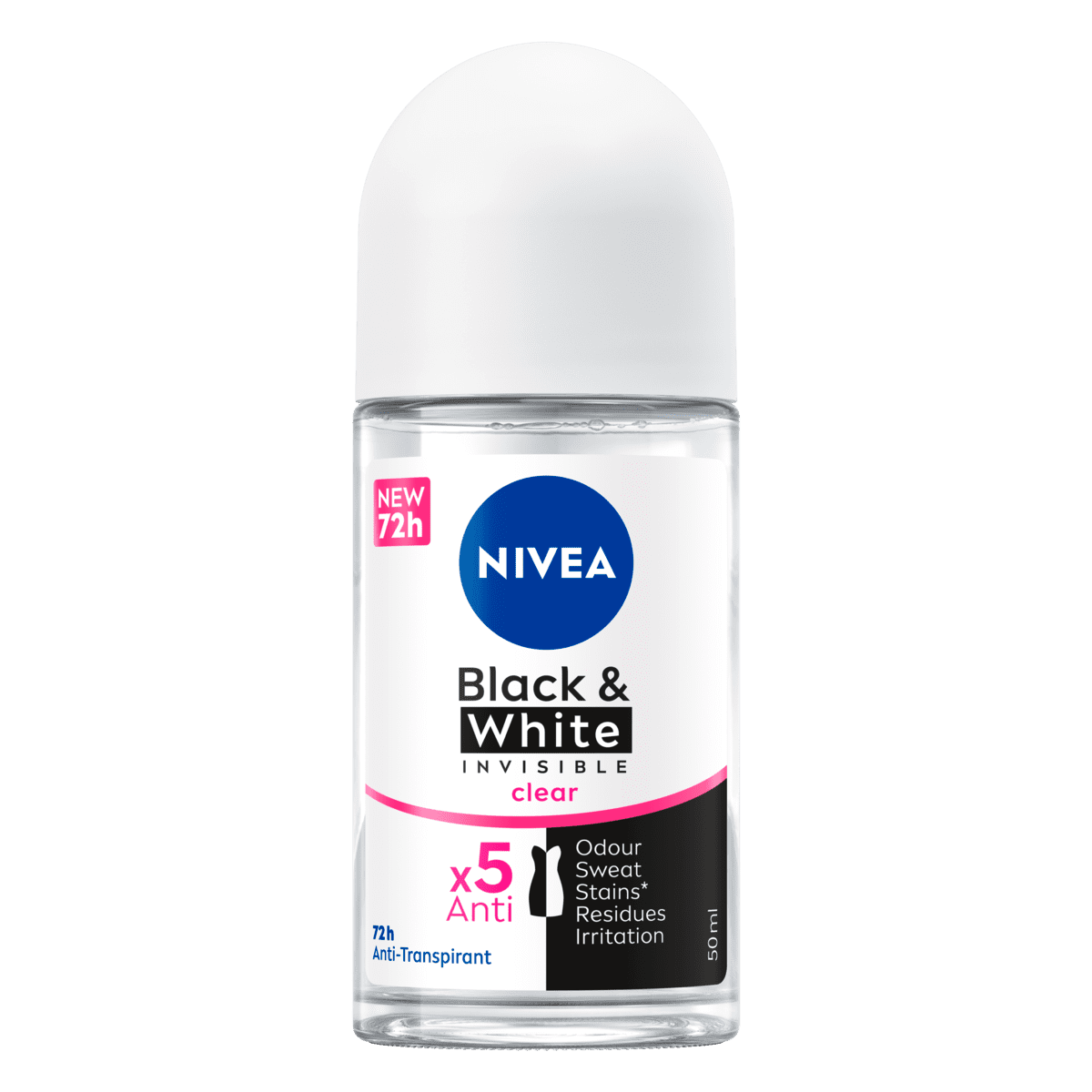 NIVEA Black & White Invisible Original Deodorant Roller 50 ML