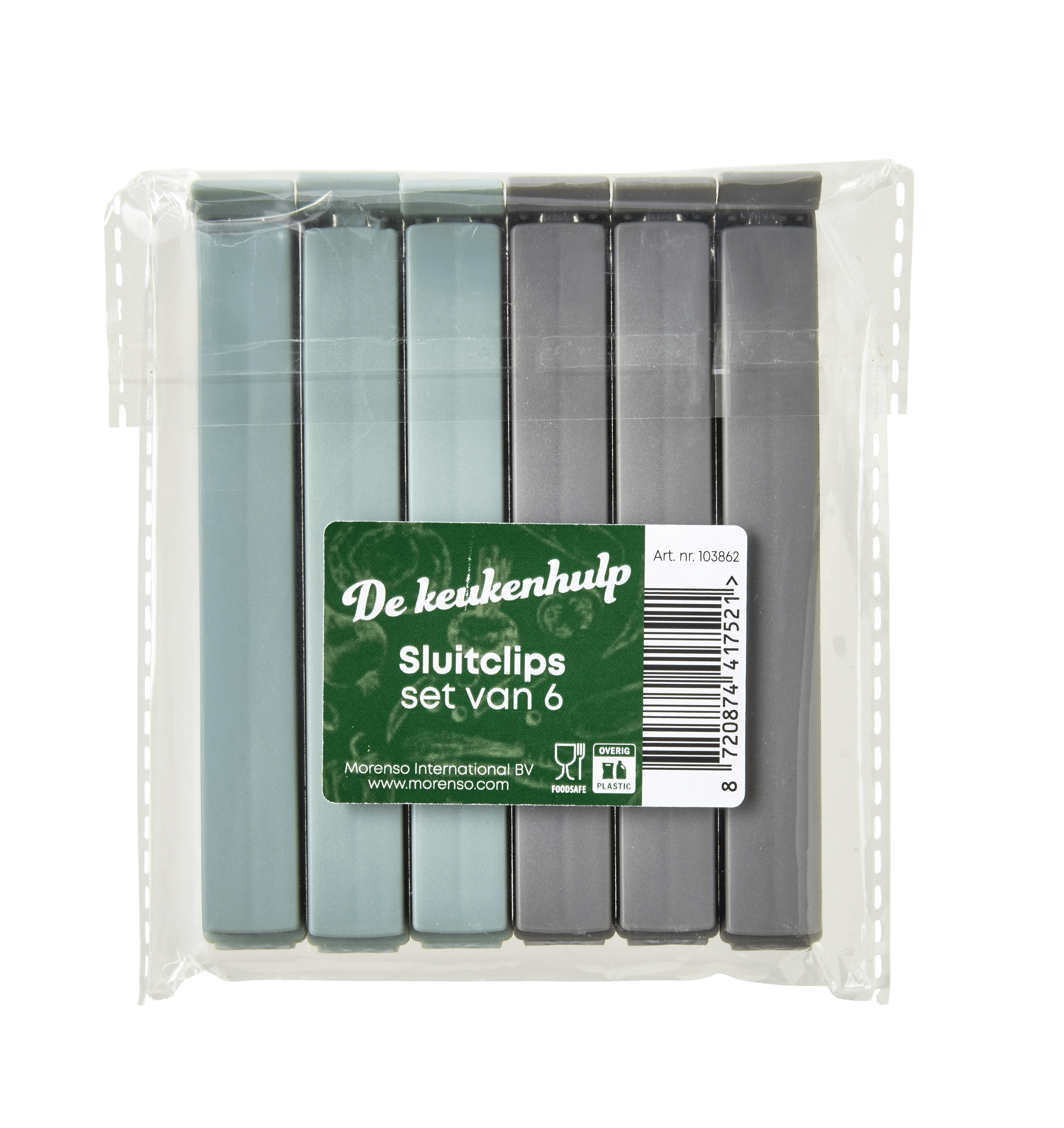 De keukenhulpjes Sluitclips per 6