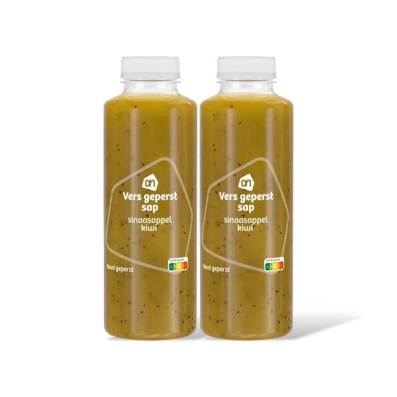 AH Vers geperst sap sinaasappel kiwi 2-pack