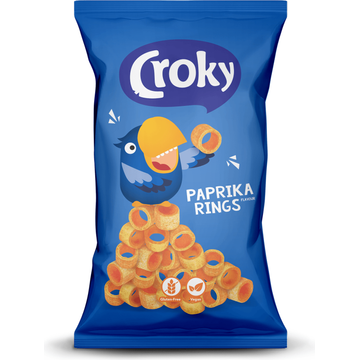Croky Snack Paprika Rings 75g