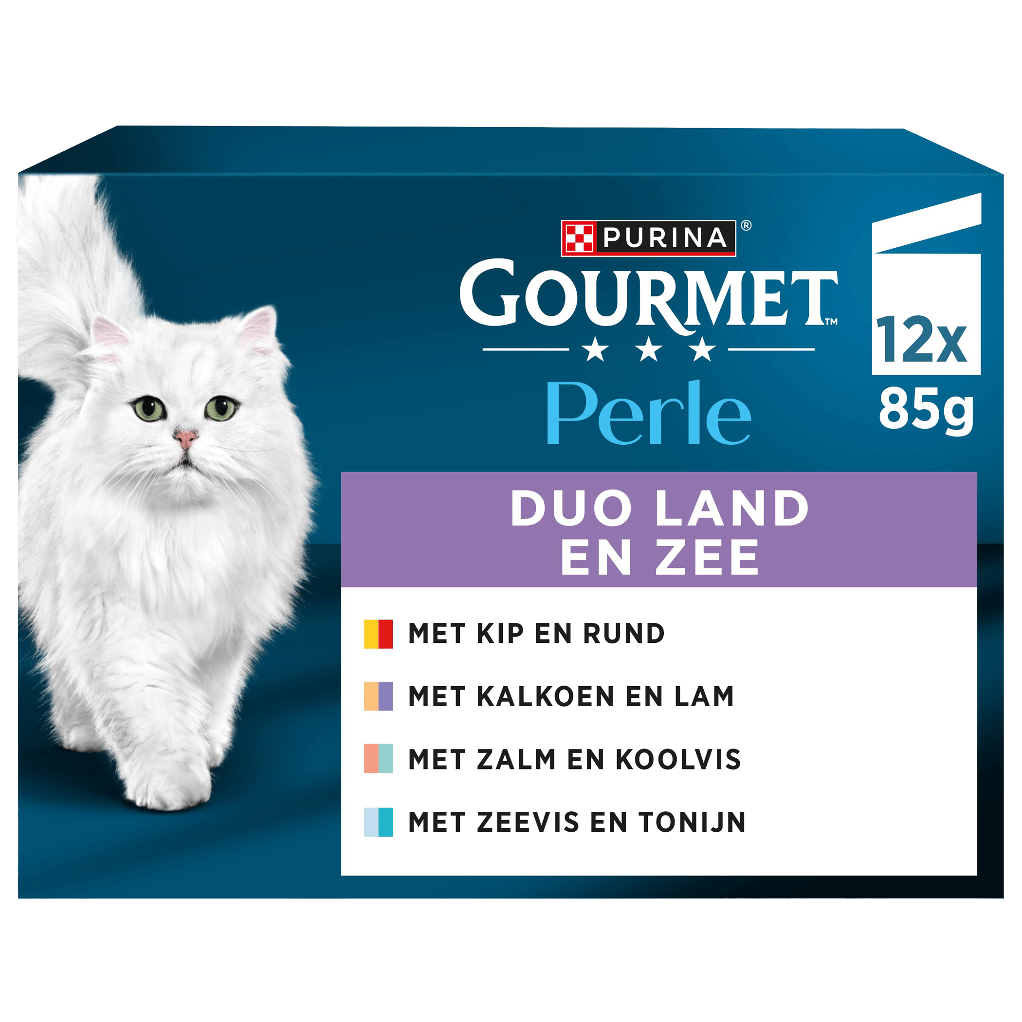 Gourmet Perle Duo land & zee kattenvoer