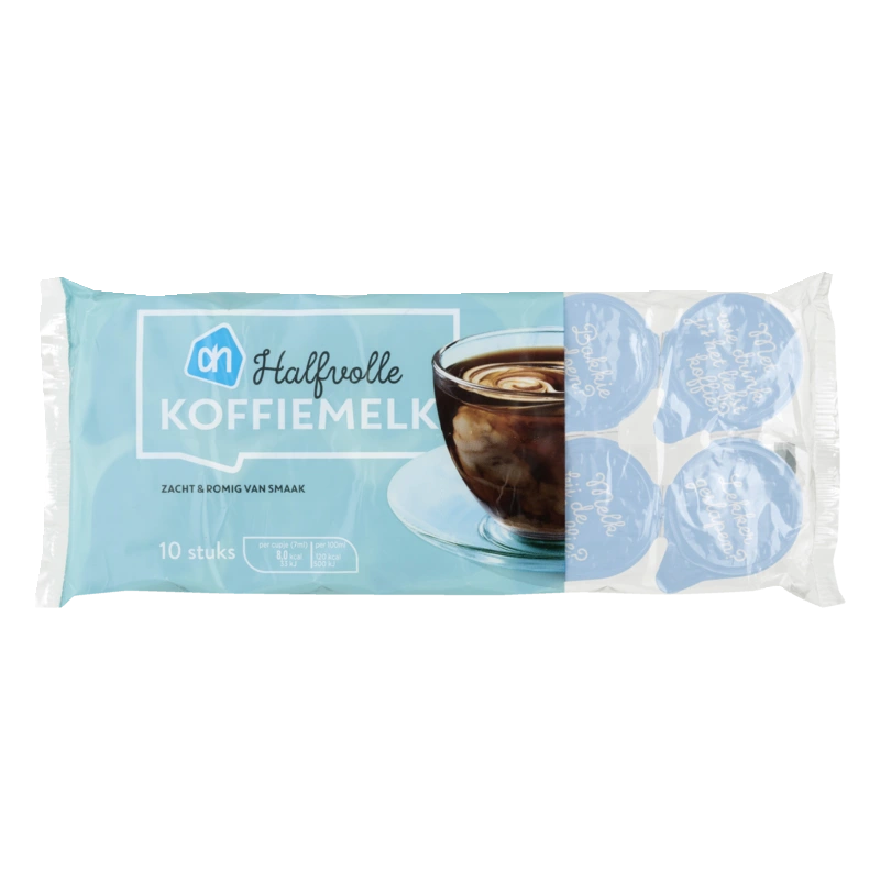 AH Halfvolle koffiemelk cups