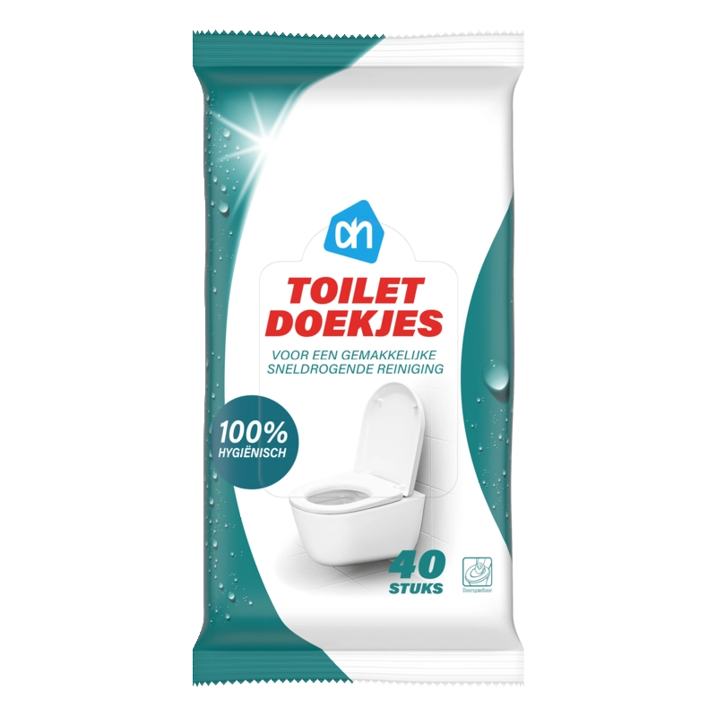 AH Toilet reinigingsdoekjes vochtig