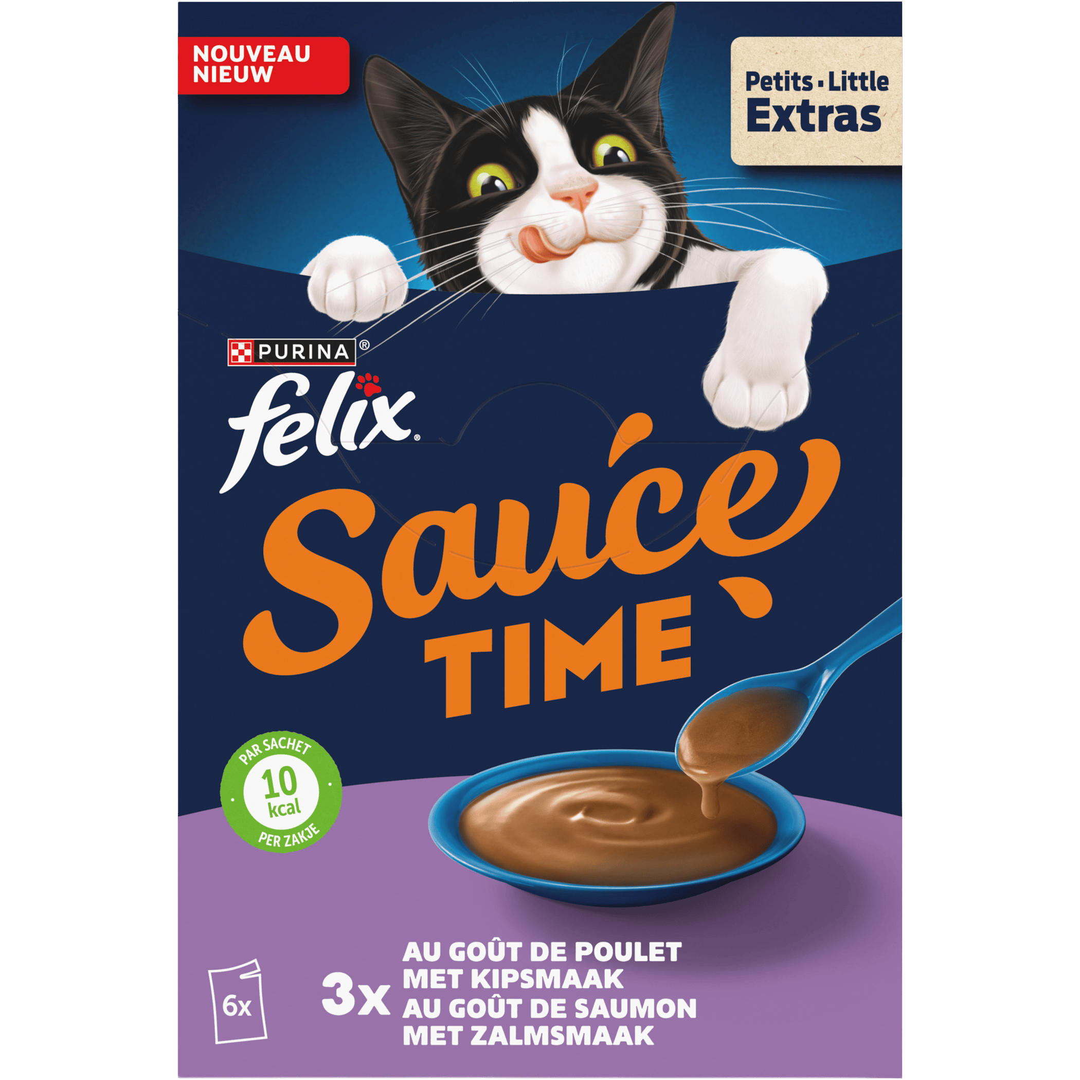 Felix sauce time kip- en zalmsmaak
