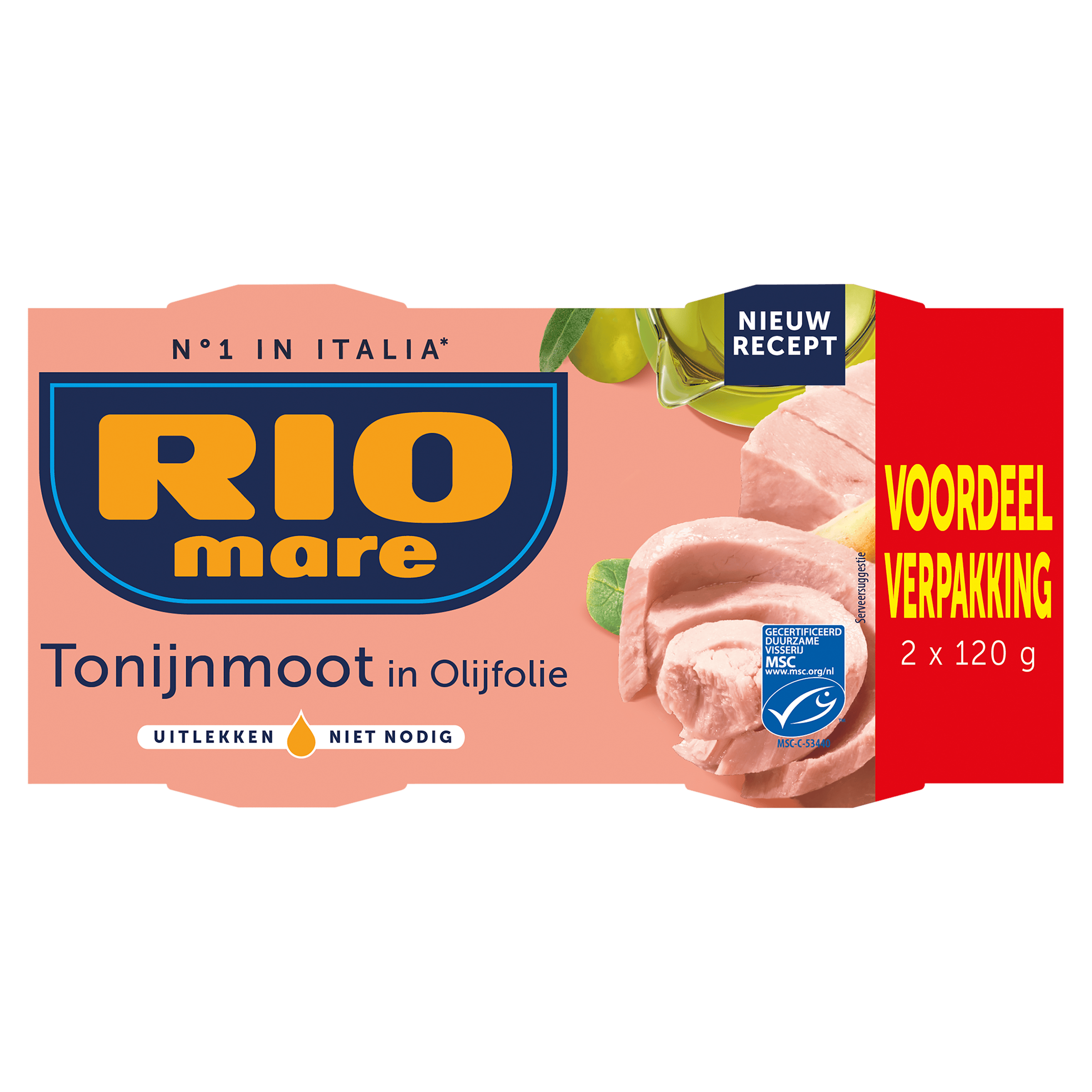 Rio Mare Tonijnmoot in olijfolie MSC 2 pack