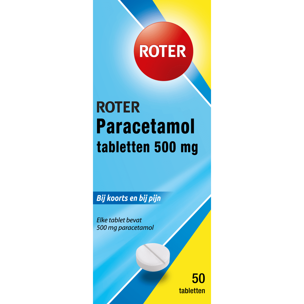 Roter Paracetamol Tabletten 50 stuks