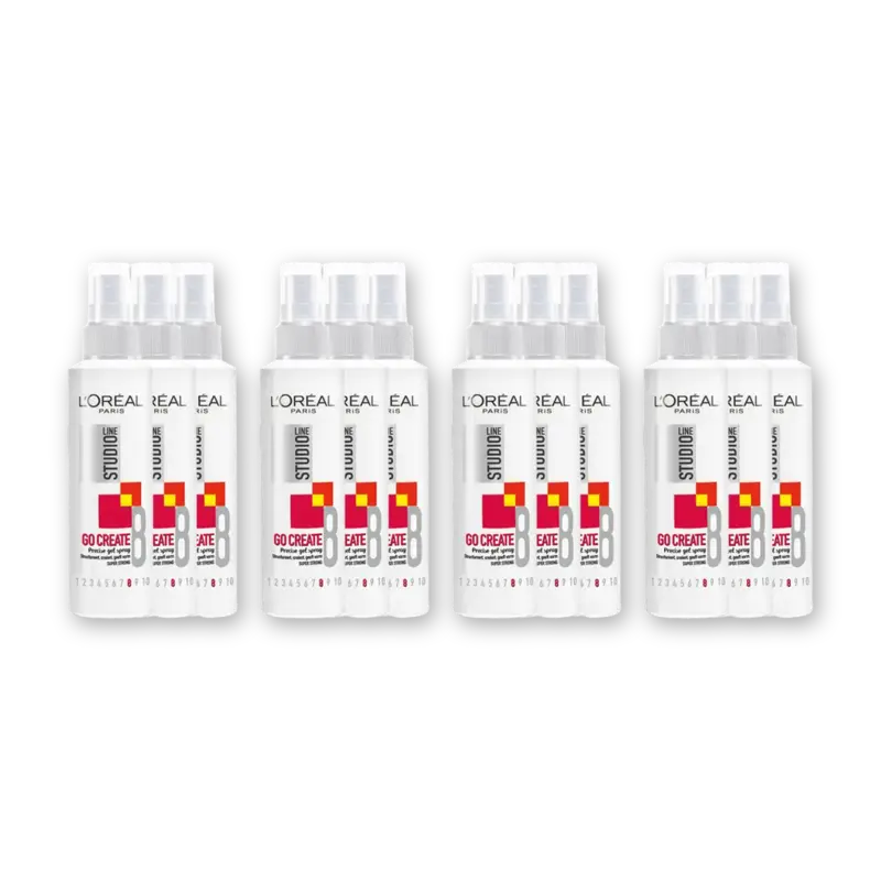 Studio Line Go create gelspray super strong 4-pack