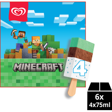 Ola IJs Minecraft 4 x 75 ml