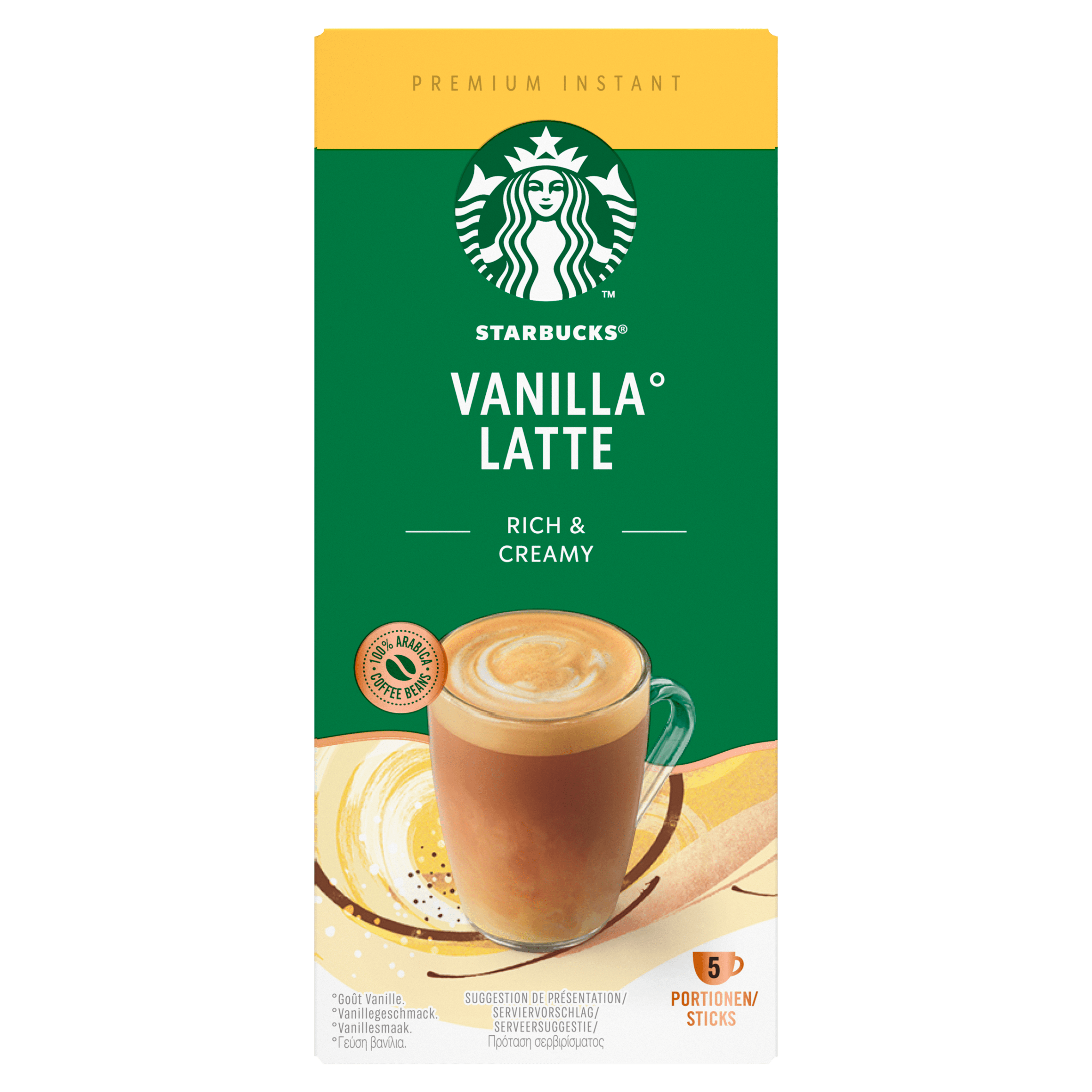 Starbucks Vanilla latte oploskoffie sticks